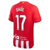 Maillot de Supporter Atlético Madrid Saul 17 Domicile 2023-24 Pour Homme